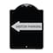 Signmission Visitor Parking With Left Arrow Heavy-Gauge Aluminum Architectural Sign, 24" x 18", BS-1824-24377 A-DES-BS-1824-24377 - alternate 1